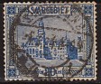 Germany 1921 Saar 20 ¢ Azul Scott 105